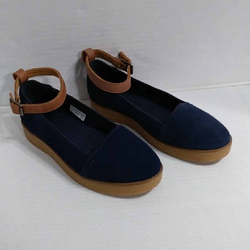 Timberland Paxton Hill Blue Suede Ankle Strap Sandals Size 8.5 *EUC* - Picture 2 of 11